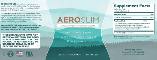 AeroSlim Supplement